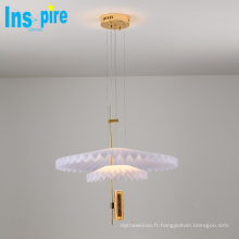 Dernier éclairage d&#39;intérieur à la maison moderne suspendu lampe à suspension LED acrylique en métal
